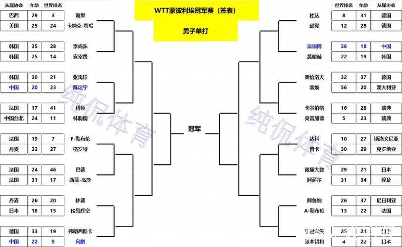 WTT蒙彼利埃冠军赛：国乒首日三人参赛皆告负